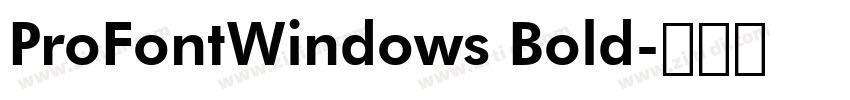 ProFontWindows Bold字体转换